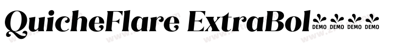 QuicheFlare ExtraBol字体转换